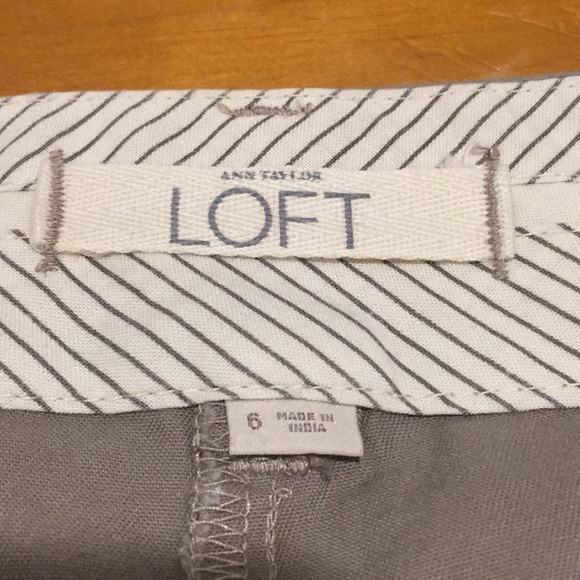 Ann Taylor Loft NWT 6 women’s short 12 inch tan - Picture 4 of 5